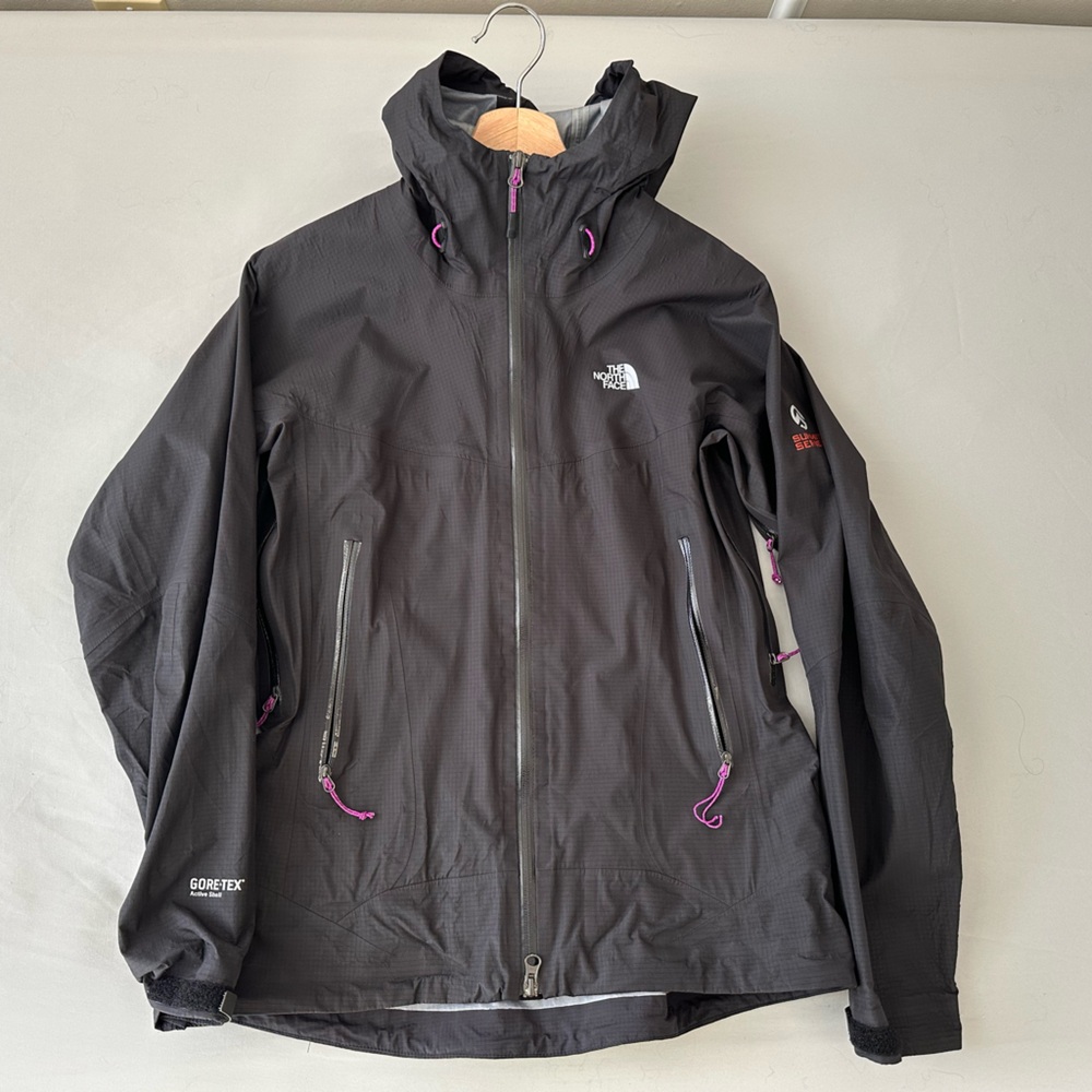 The North Face Black Jacket with Purple Accents